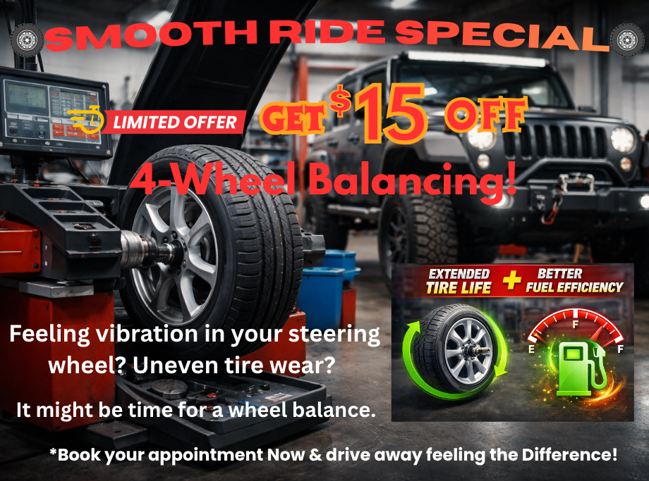 Smooth ride promo save $15.00